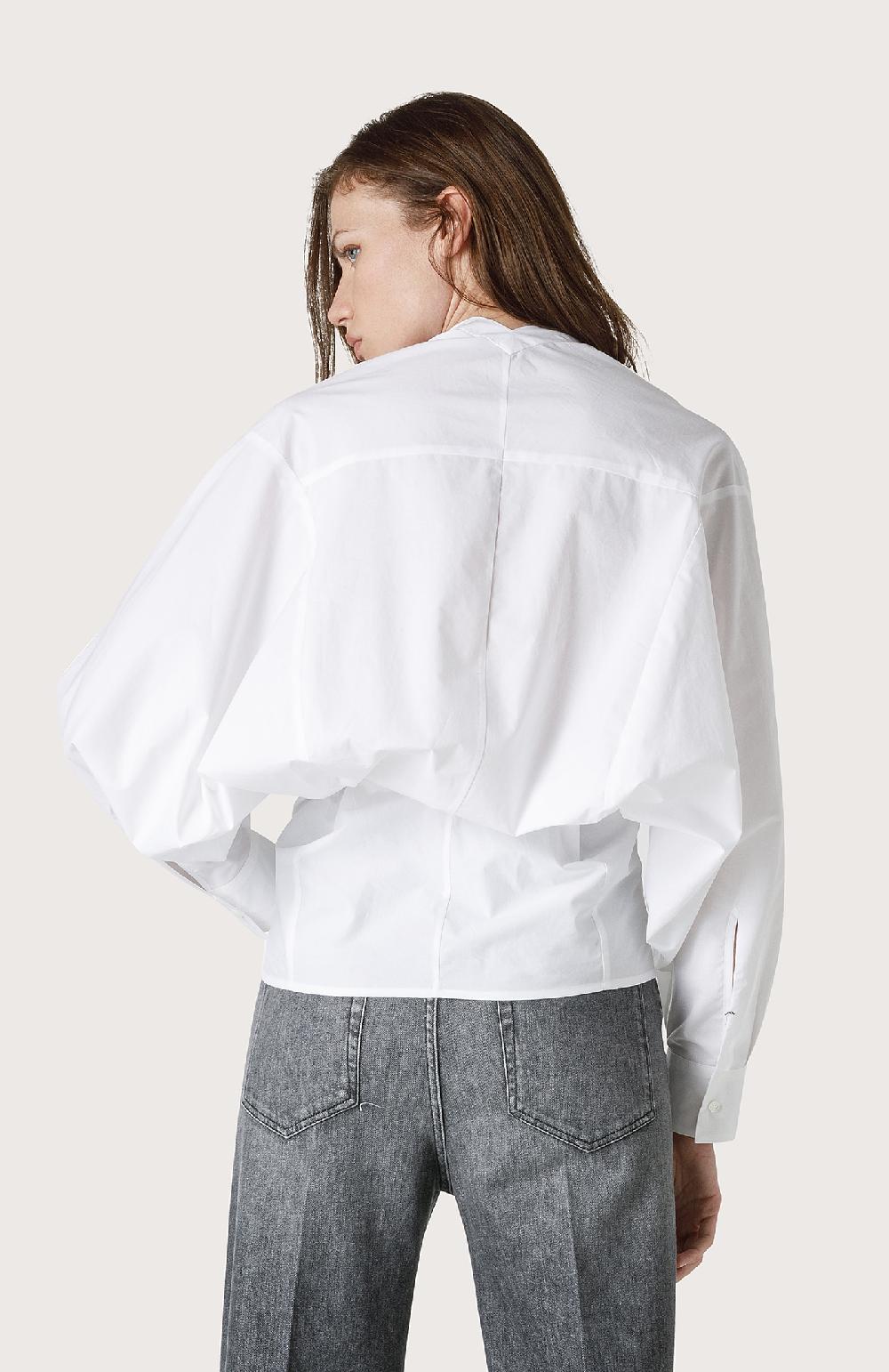 Seventy Camicia con collo a V - Col. Bianco In Vendita