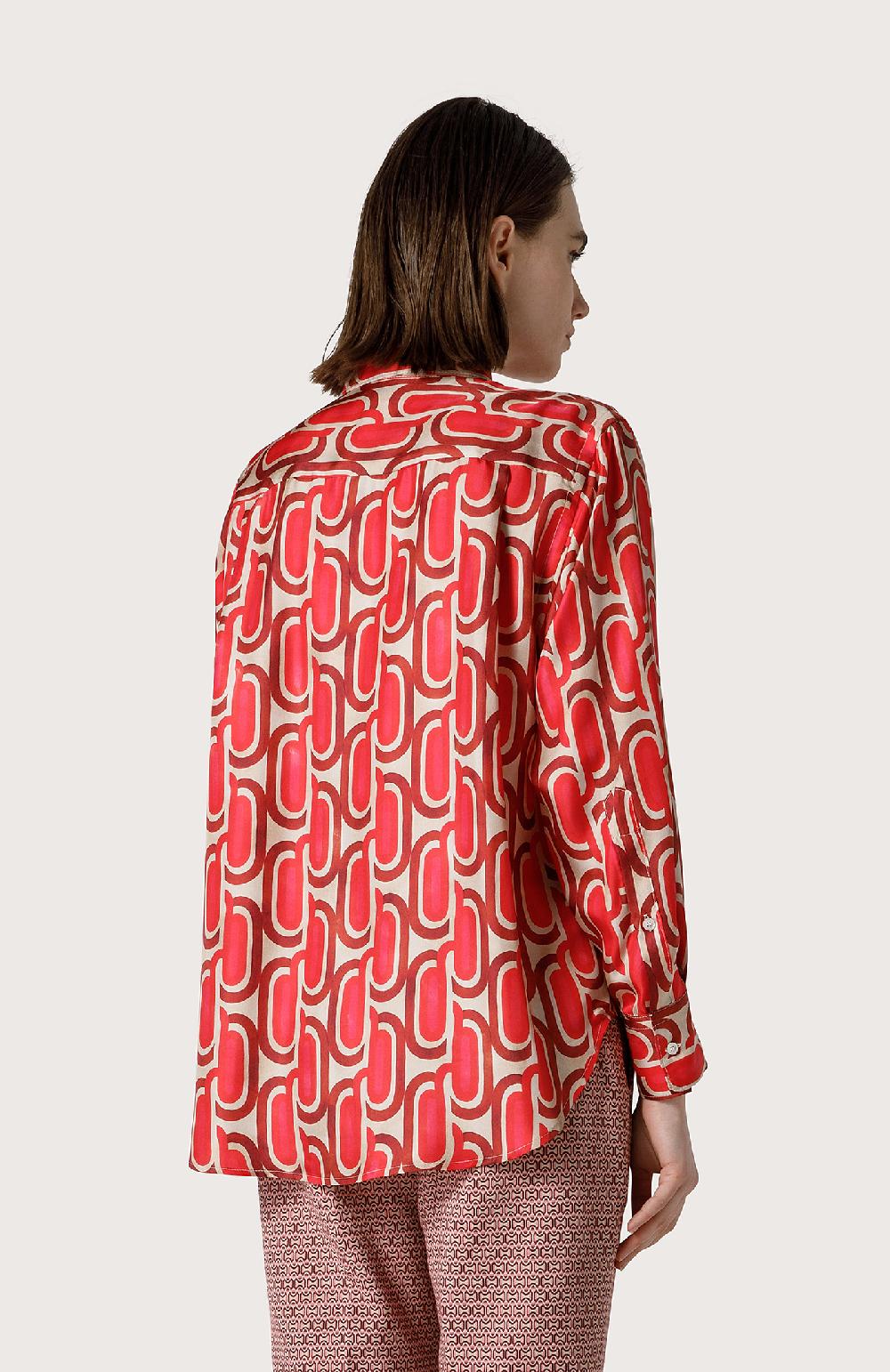 Seventy Camicia in twill di seta - Col. Rosa In Saldo