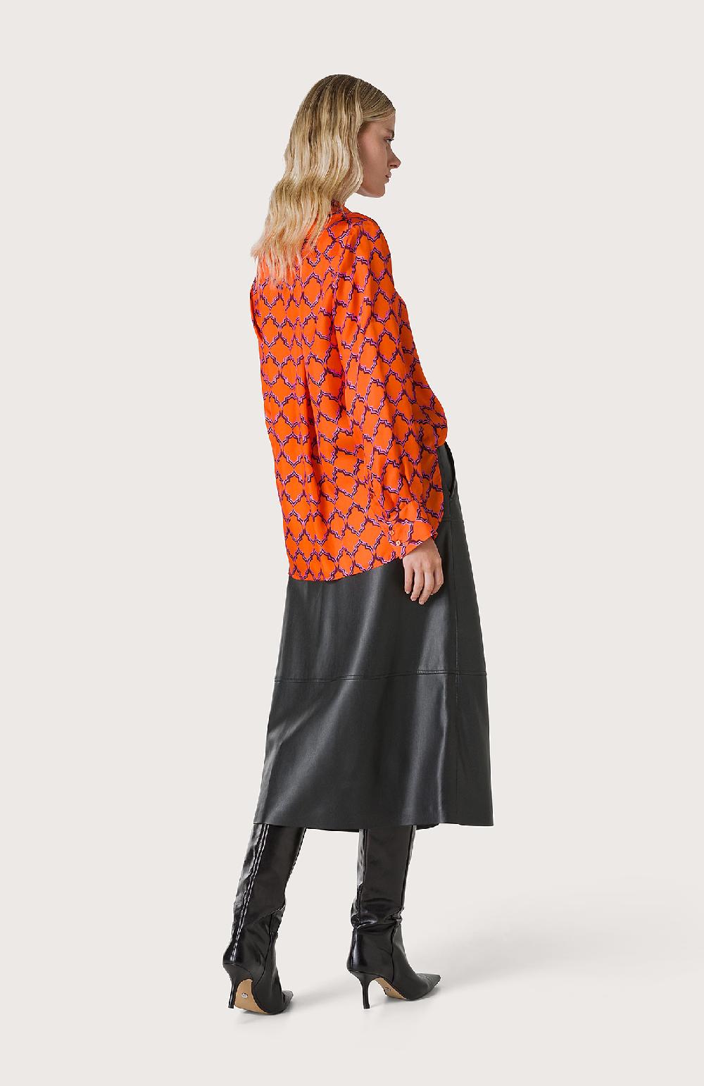 Seventy Camicia classica con fantasia - Col. Arancione Moda
