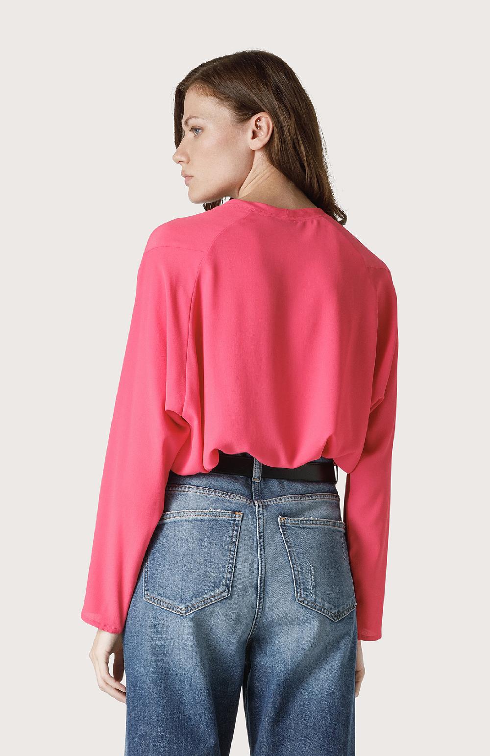 Seventy Blusa cropped a girocollo - Col. Rosa Sconto di tempo limitato