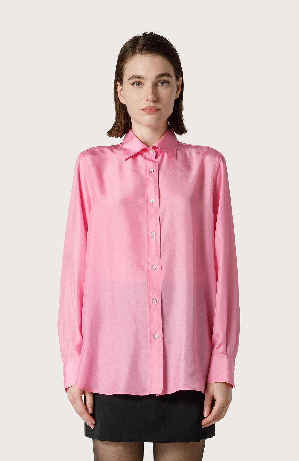 Seventy Camicia maschile in seta - Col. Rosa Negozio online di fabbrica