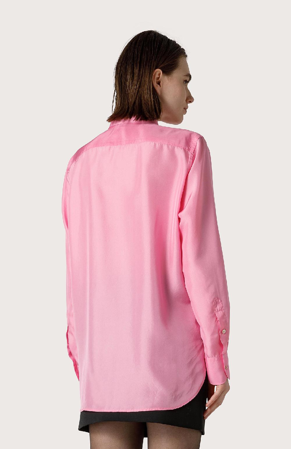 Seventy Camicia maschile in seta - Col. Rosa Negozio online di fabbrica