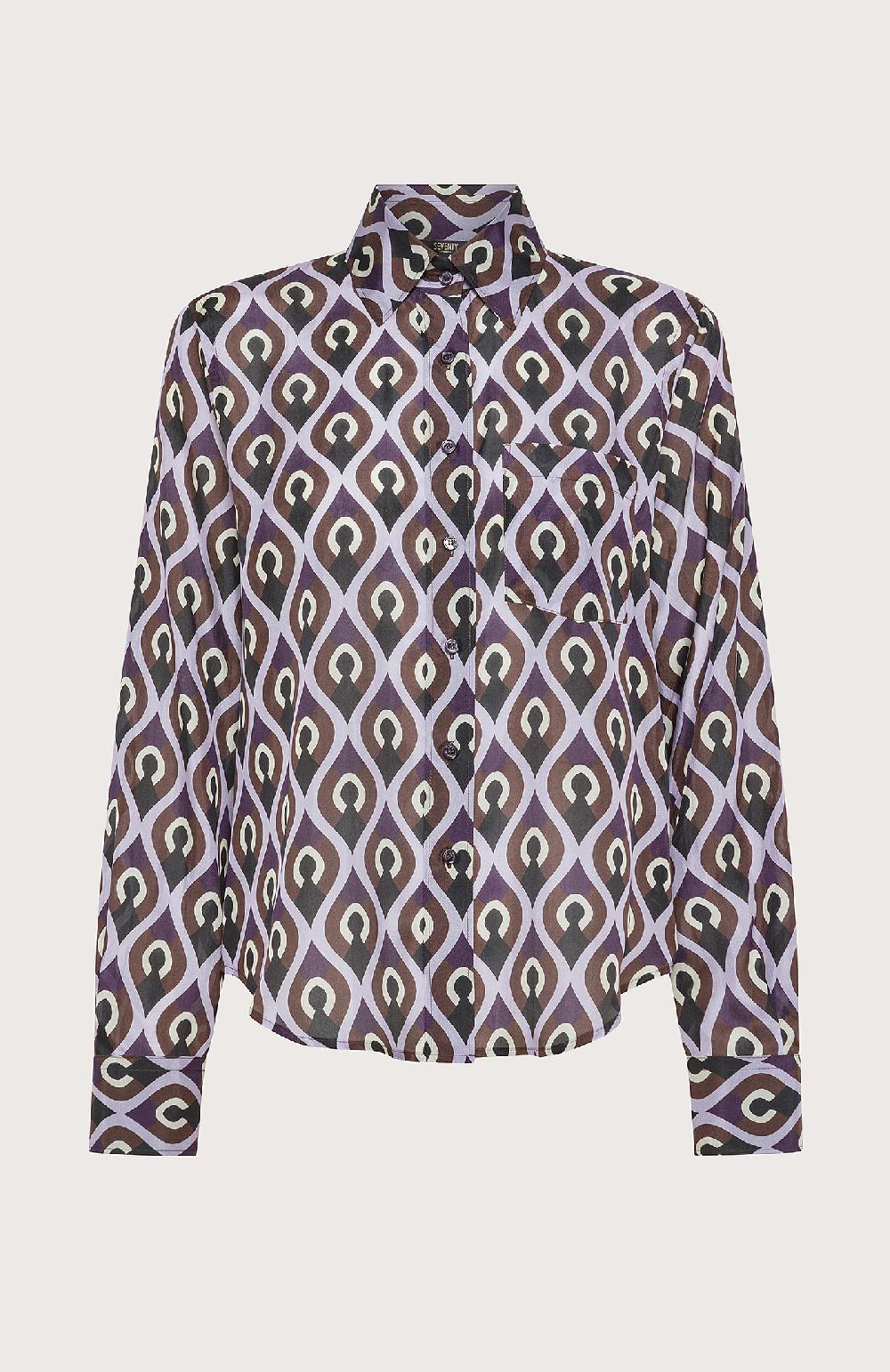 Seventy Camicia stile uomo con fantasia - Col. Viola Black Friday