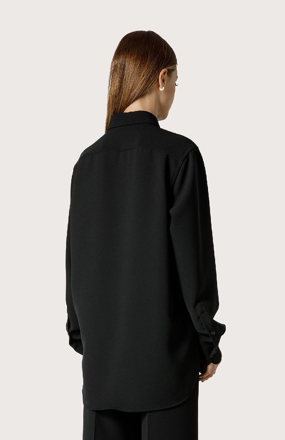 Seventy Camicia in cady stretch - Col. Nero Offerta Pasqua
