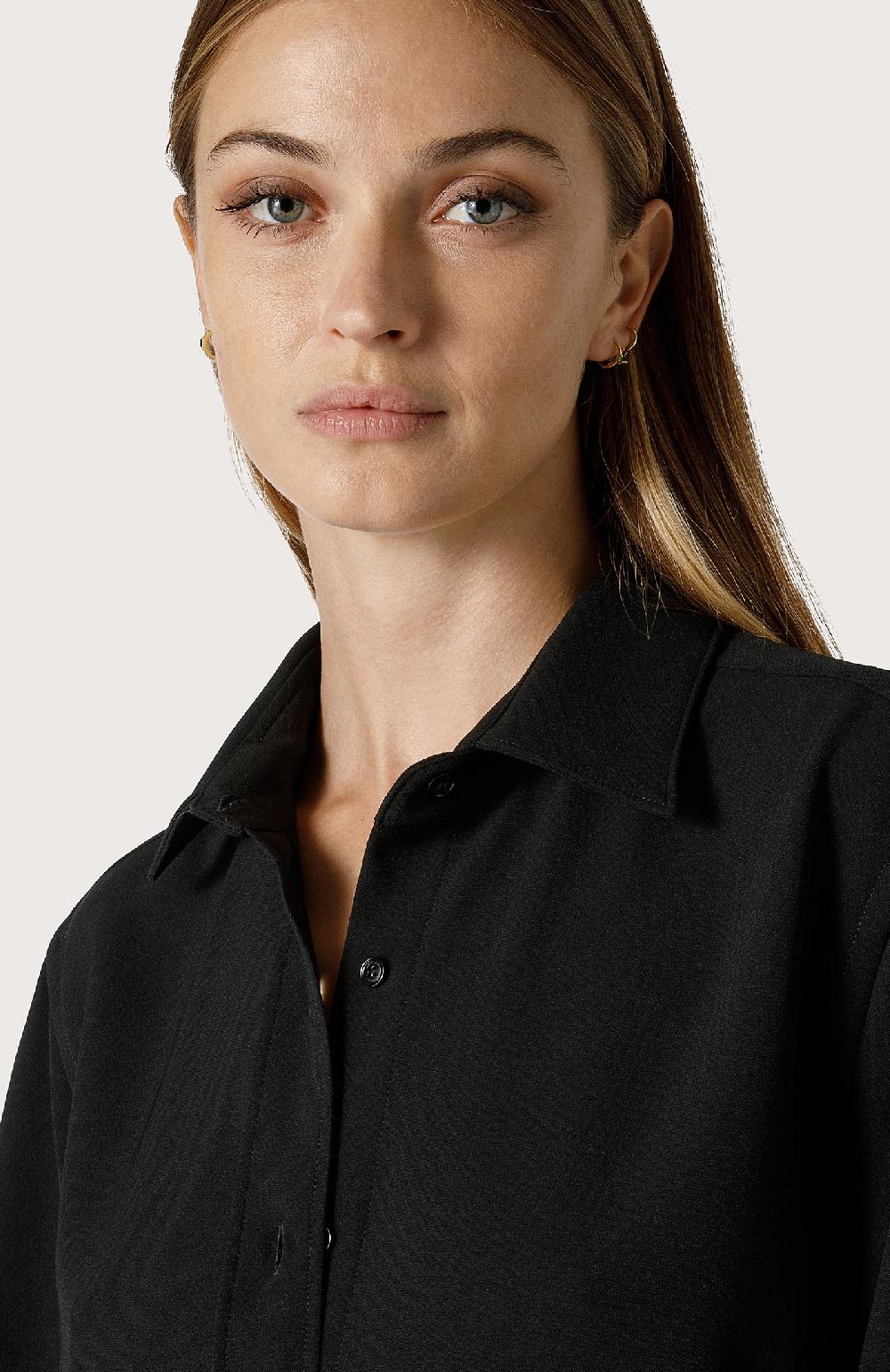 Seventy Camicia in cady stretch - Col. Nero Offerta Pasqua