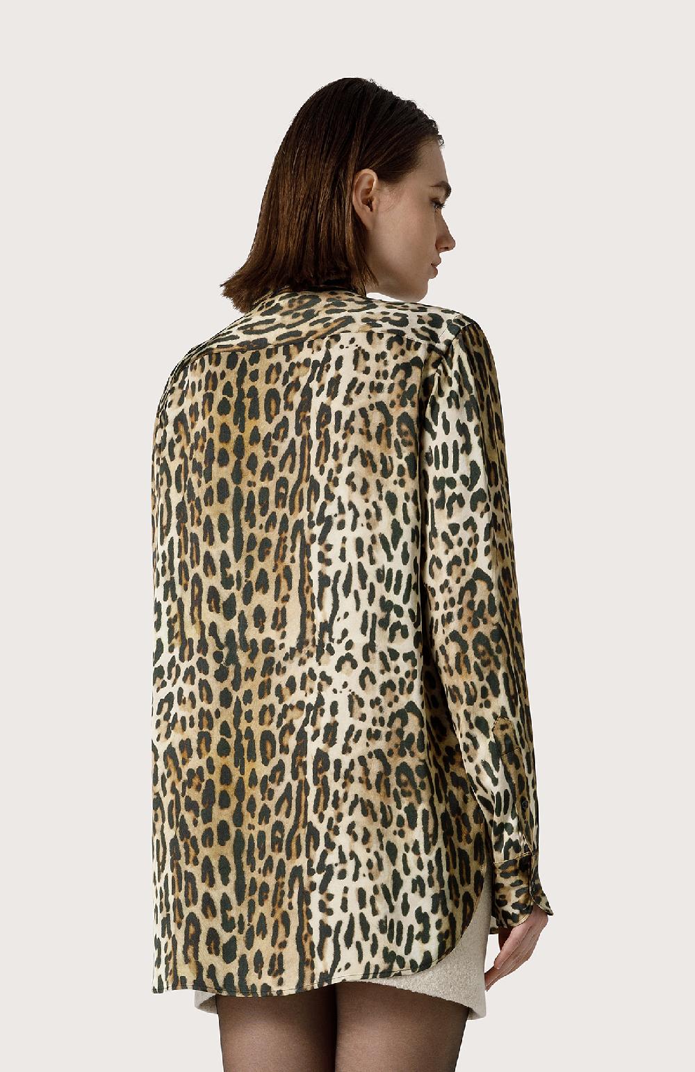 Seventy Camicia in viscosa animalier - Col. Neutro Offerta Giorno del Papà
