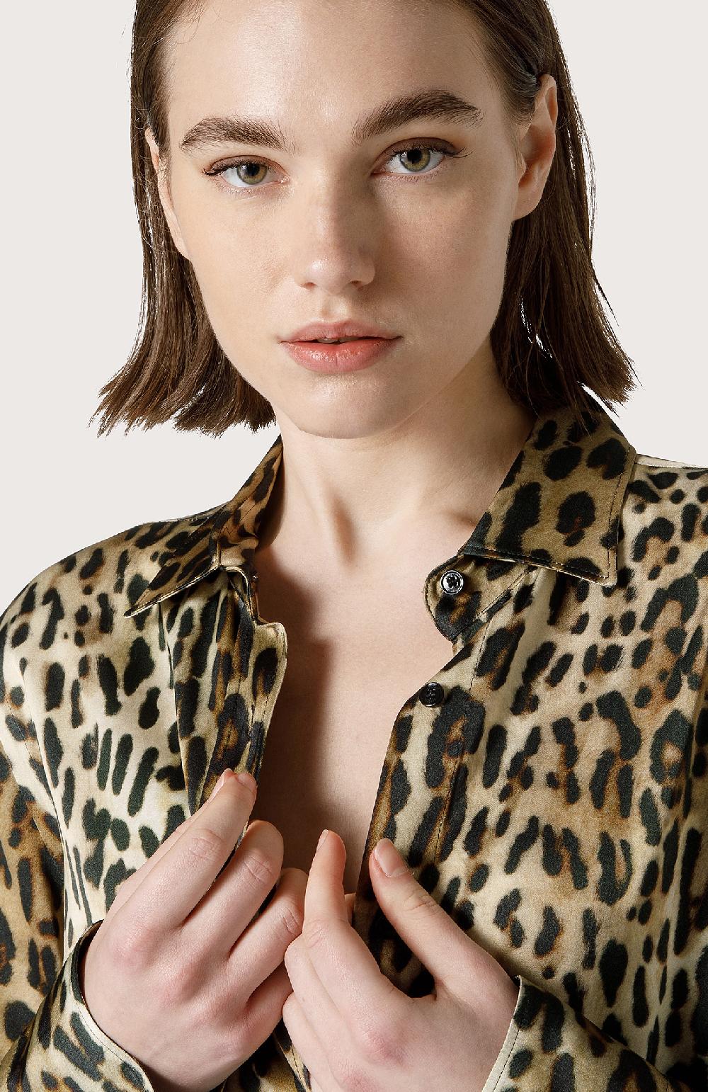 Seventy Camicia in viscosa animalier - Col. Neutro Offerta Giorno del Papà