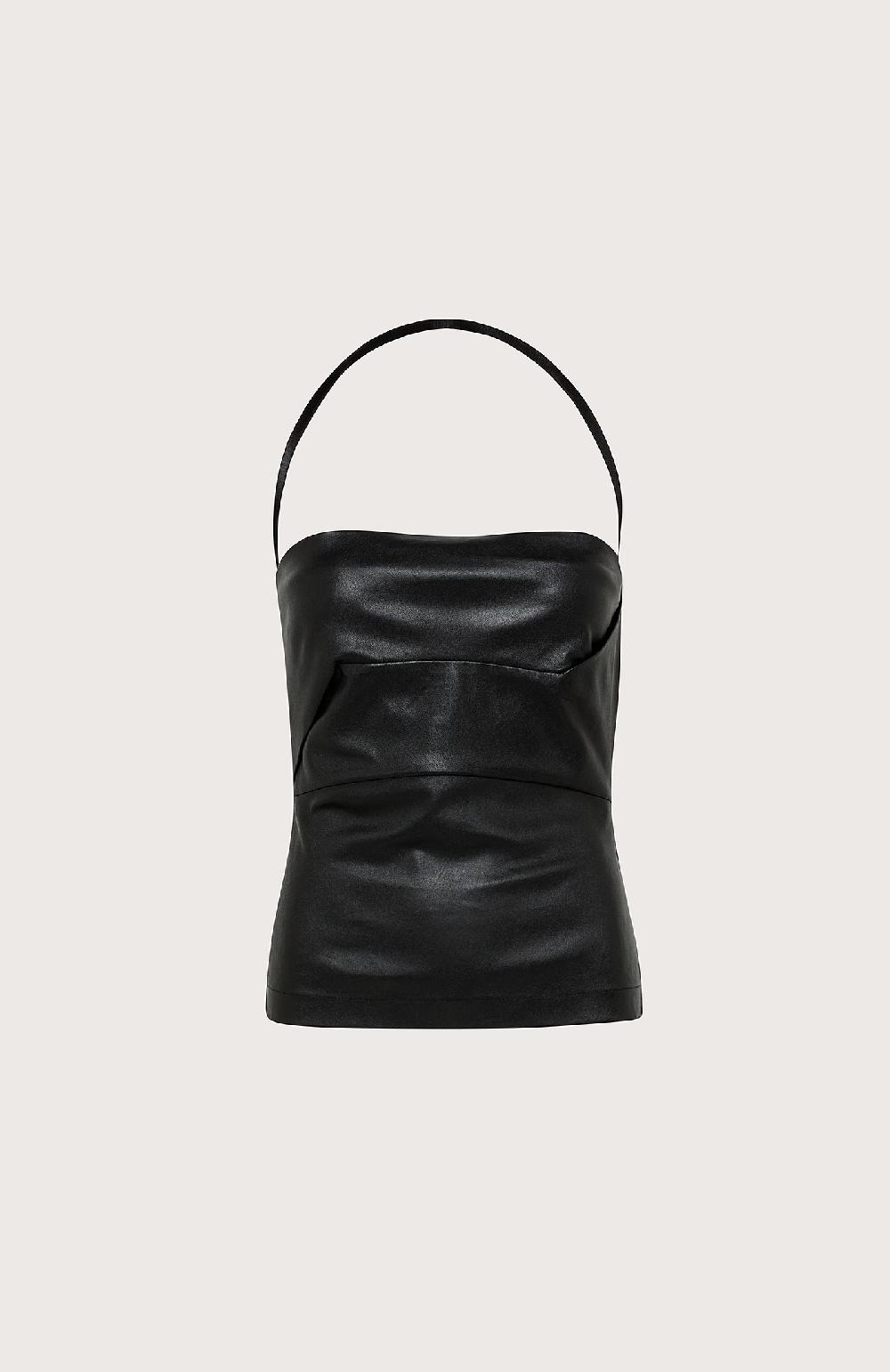 Seventy Top in nappa stretch - Col. Nero