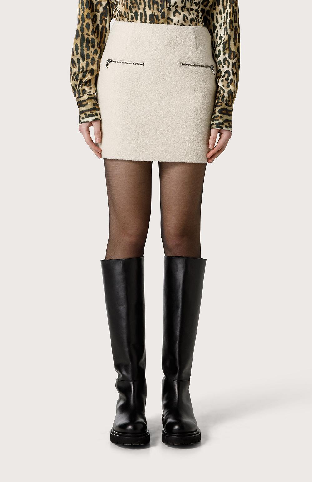 Seventy Mini gonna in lana - Col. Bianco Offerte esclusive