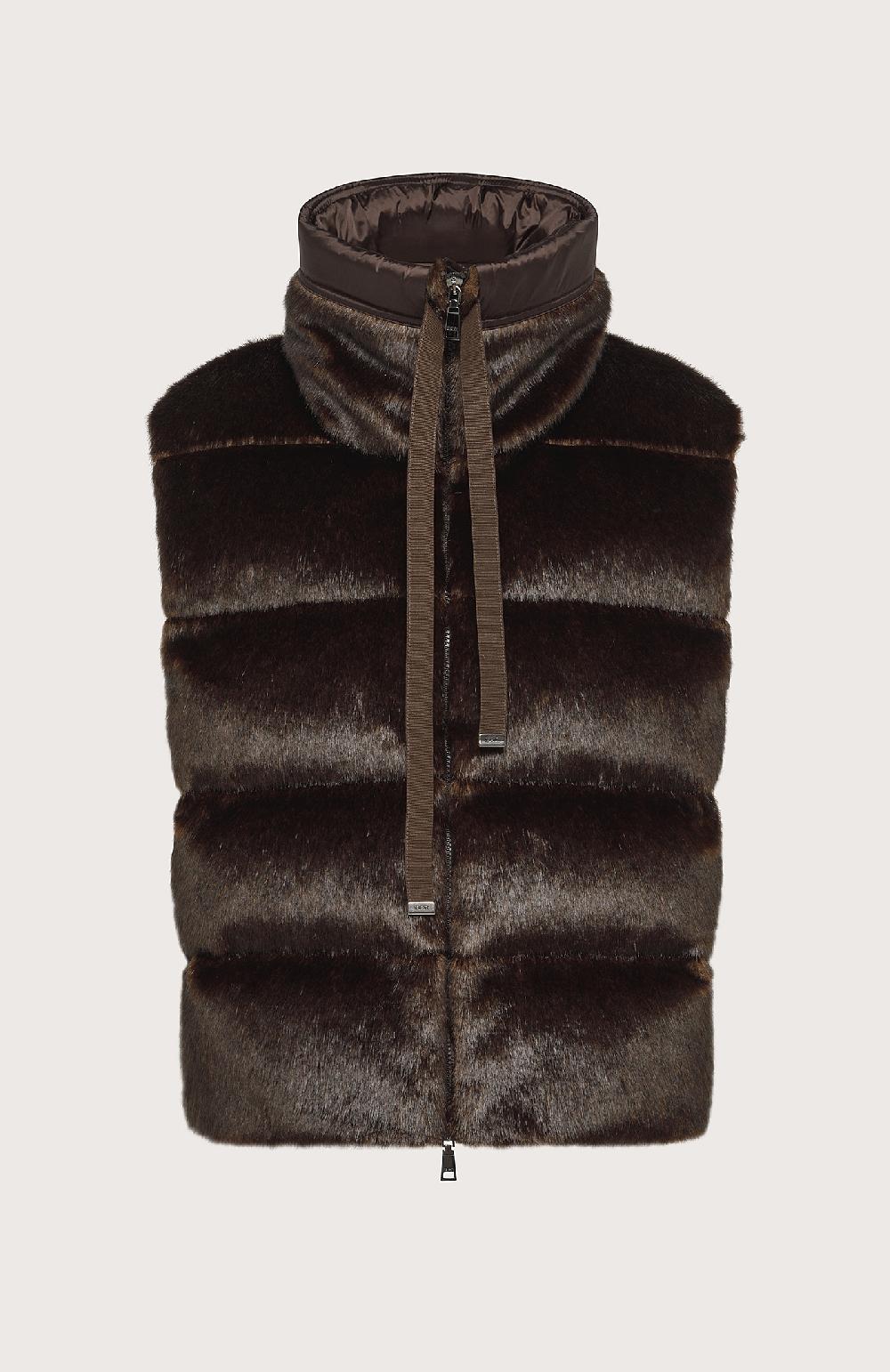 Seventy Gilet maxi collo imbottito - Col. Marrone Liquidazione