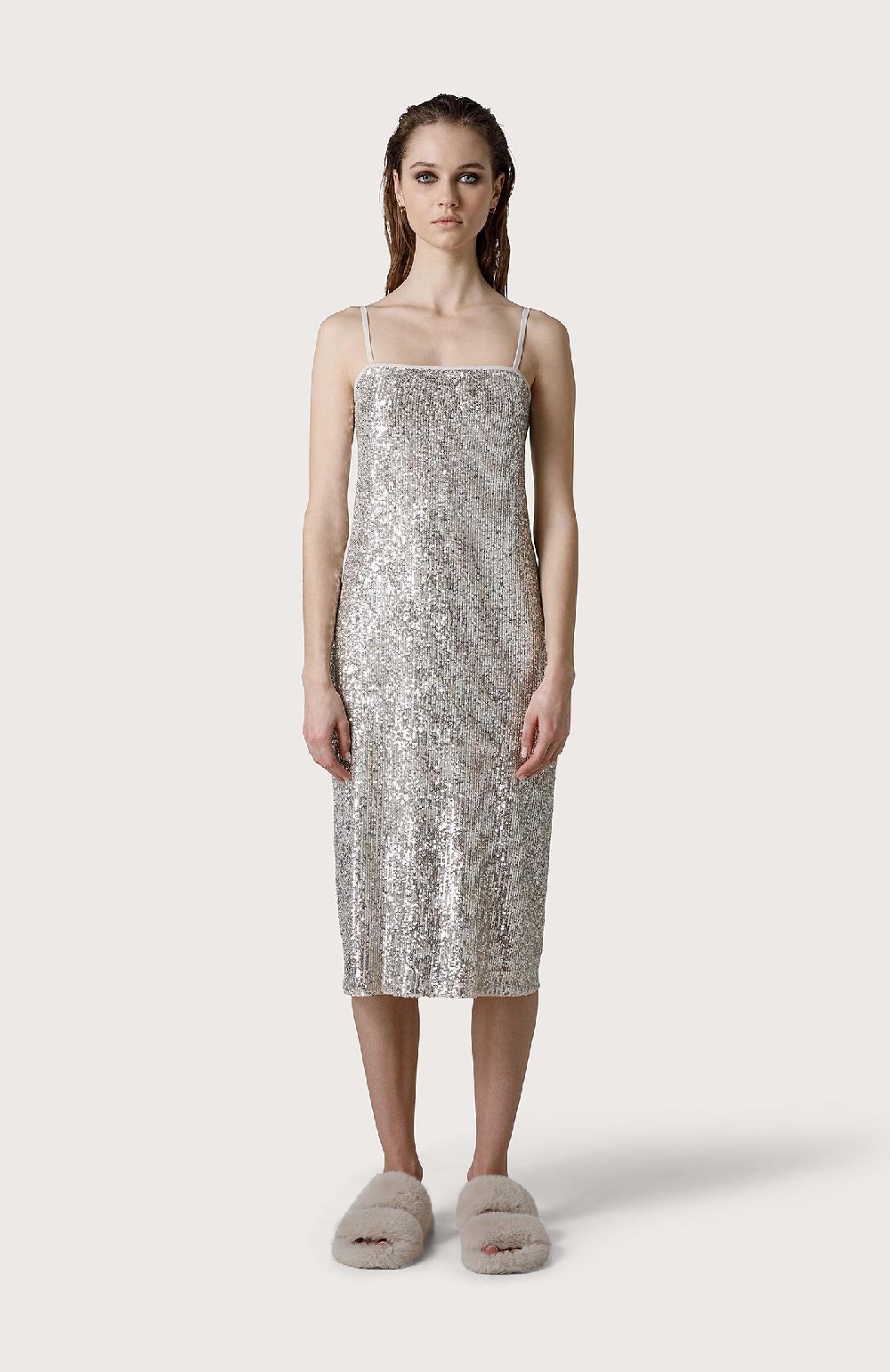 Seventy Abito in tulle con paillette - Col. Neutro Offerte speciali