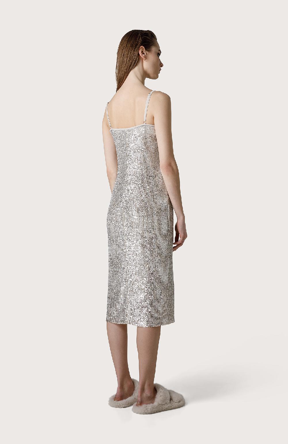 Seventy Abito in tulle con paillette - Col. Neutro Offerte speciali