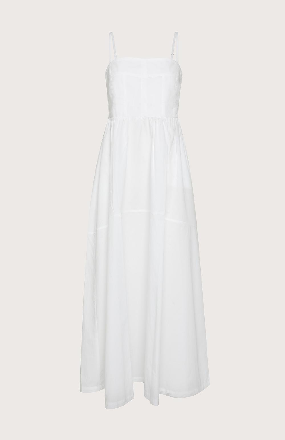 Seventy Abito lungo con bustino e gonna arricciata - Col. Bianco Super Saving Price