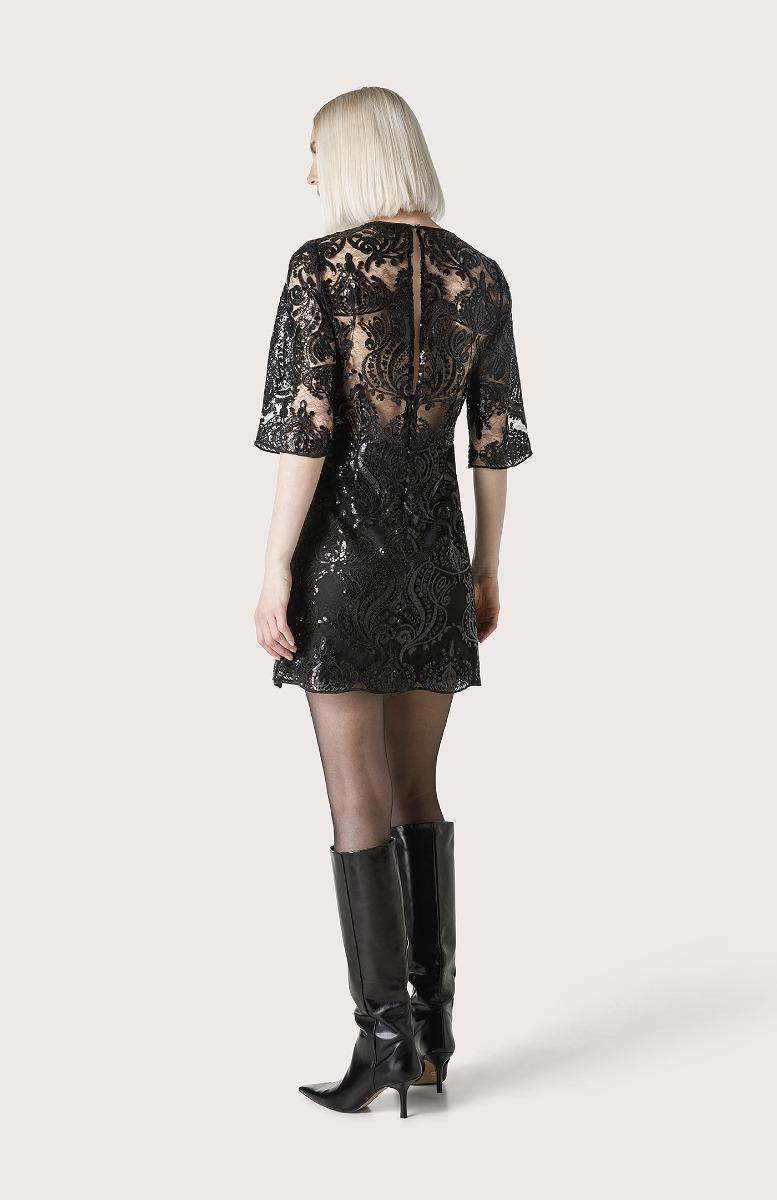 Seventy Abito in pizzo ricamato con sottoveste - Col. Nero Offerta settimanale