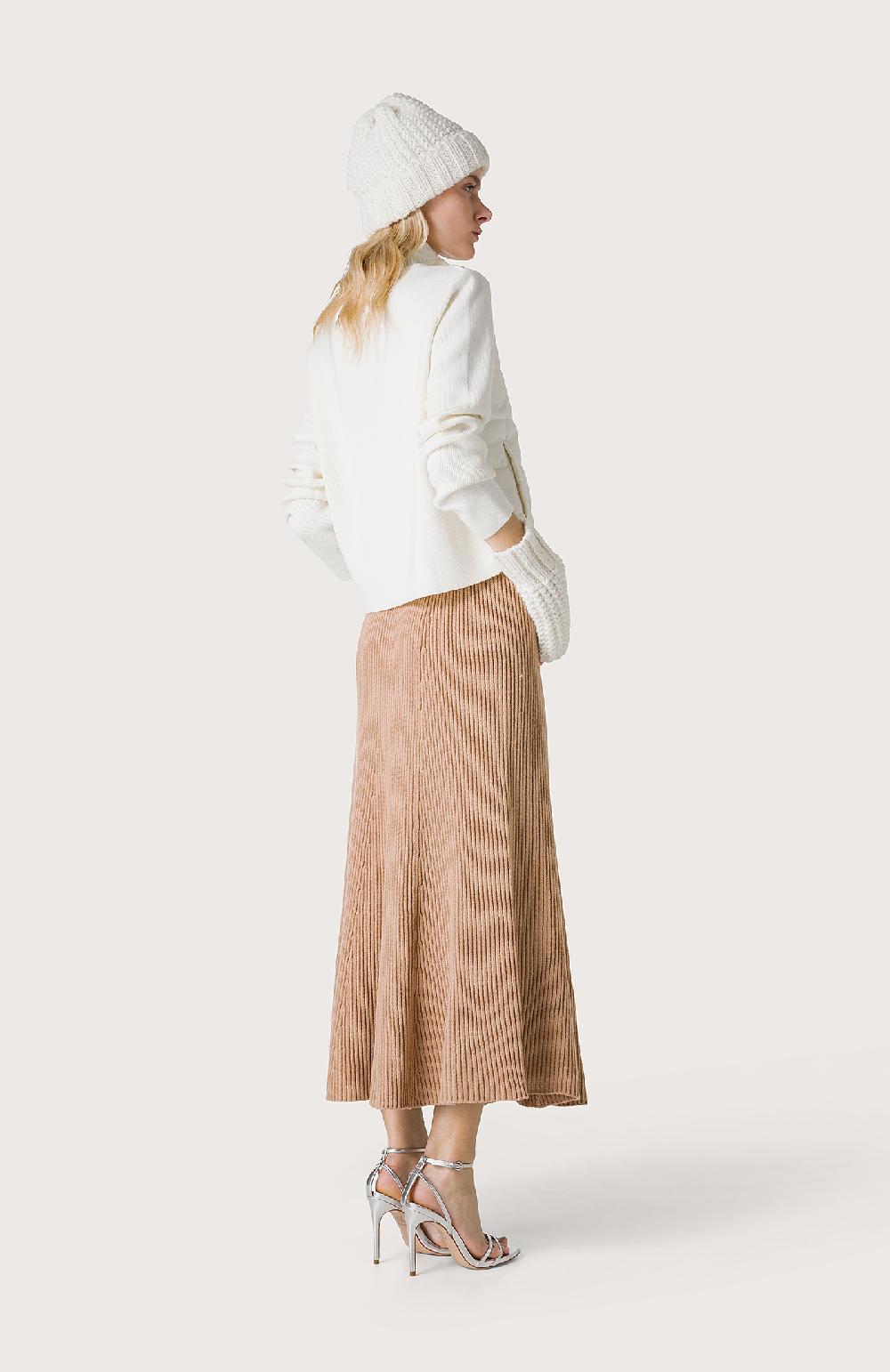 Seventy Gonna midi in maglia elasticata - Col. Neutro Ritorno libero