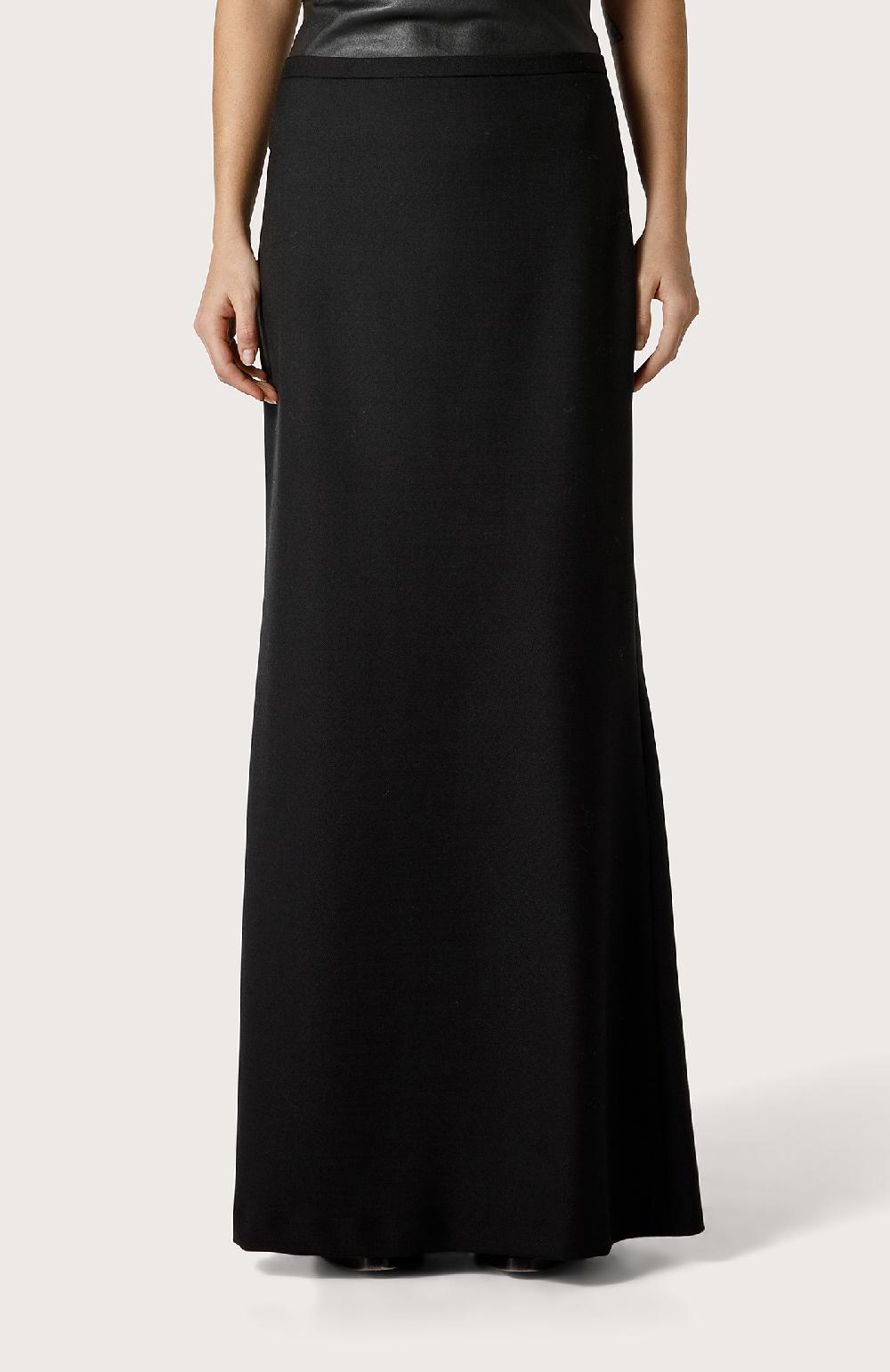 Seventy Gonna lunga in lana stretch - Col. Nero Promozione temporanea