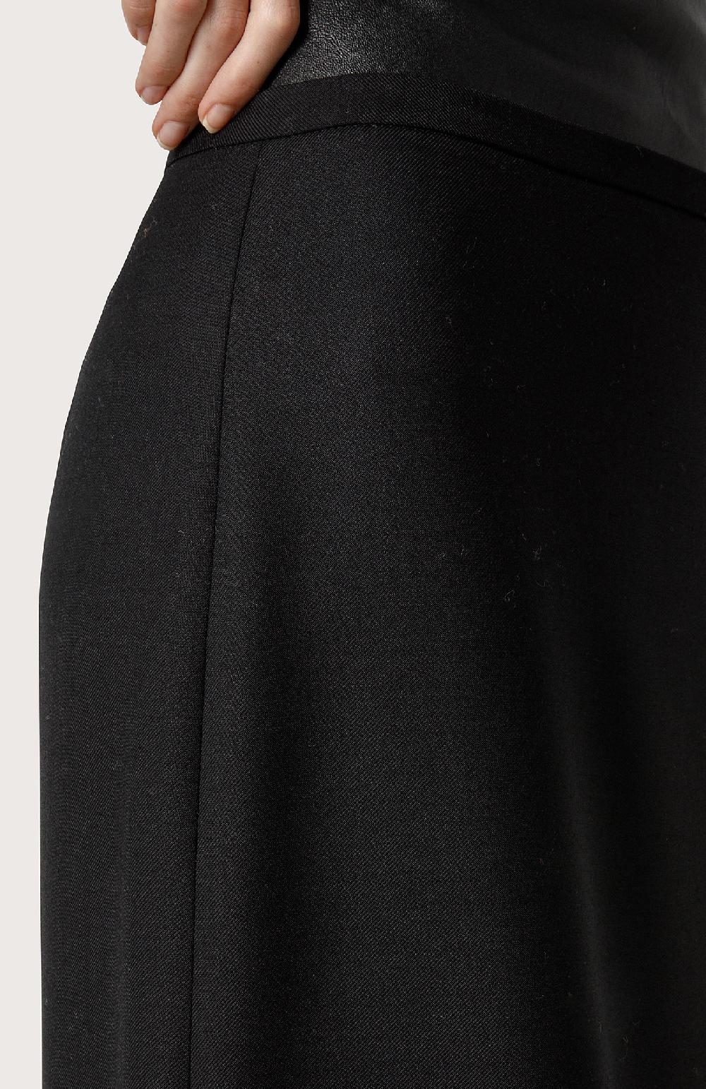 Seventy Gonna lunga in lana stretch - Col. Nero Promozione temporanea