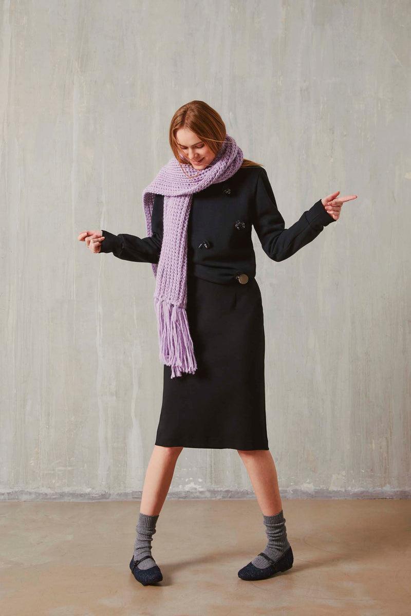 Shirtaporter GONNA A MATITA CON SPACCO