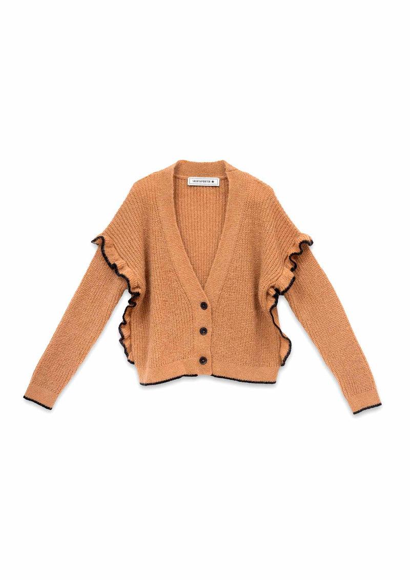 Shirtaporter CARDIGAN RUCHES Offerta Giorno del Papà