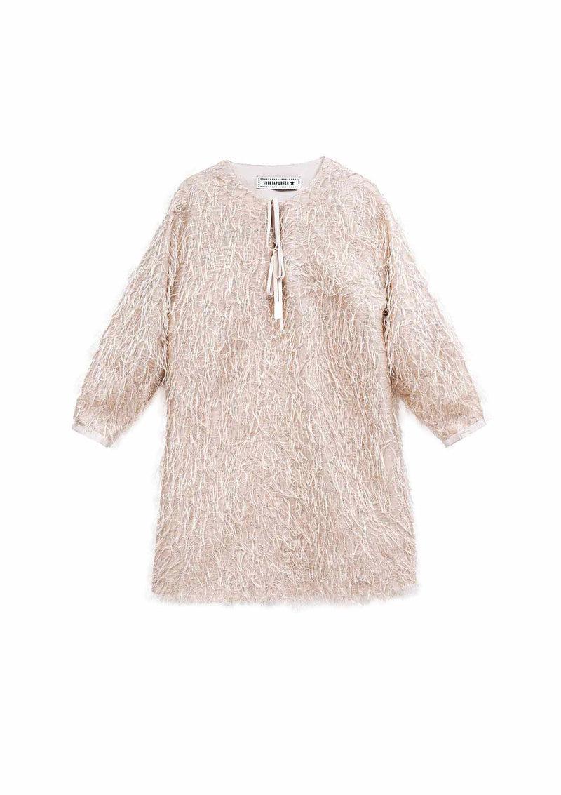 Shirtaporter ABITO CORTO PIUME LUREX Liquidazione