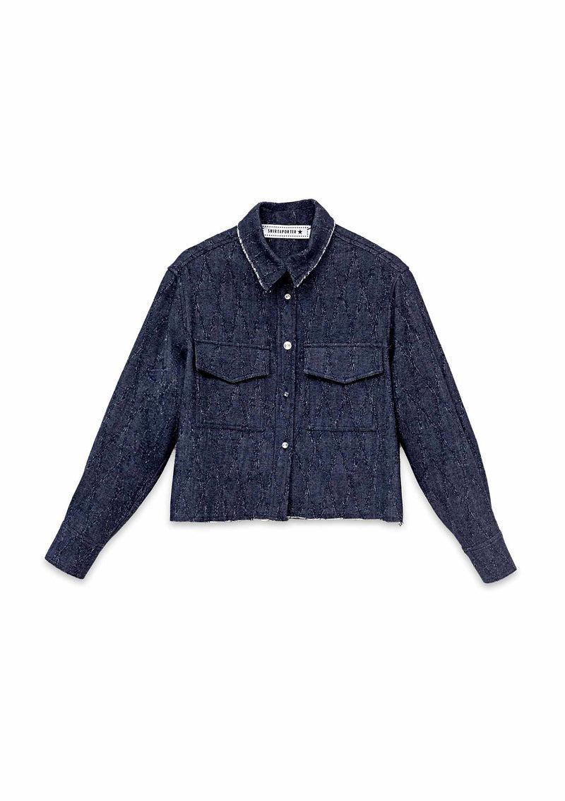 Shirtaporter CAMICIA CROPP DENIM JACQUARD Italy
