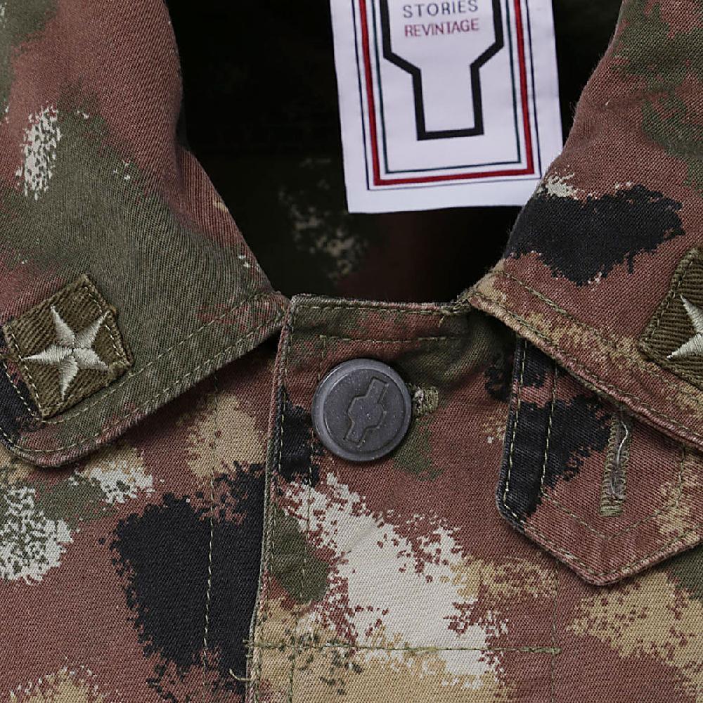 Stories Milano SHIRT JACKET CAMOUFLAGE – STRIPE BLACK Vendita Economica