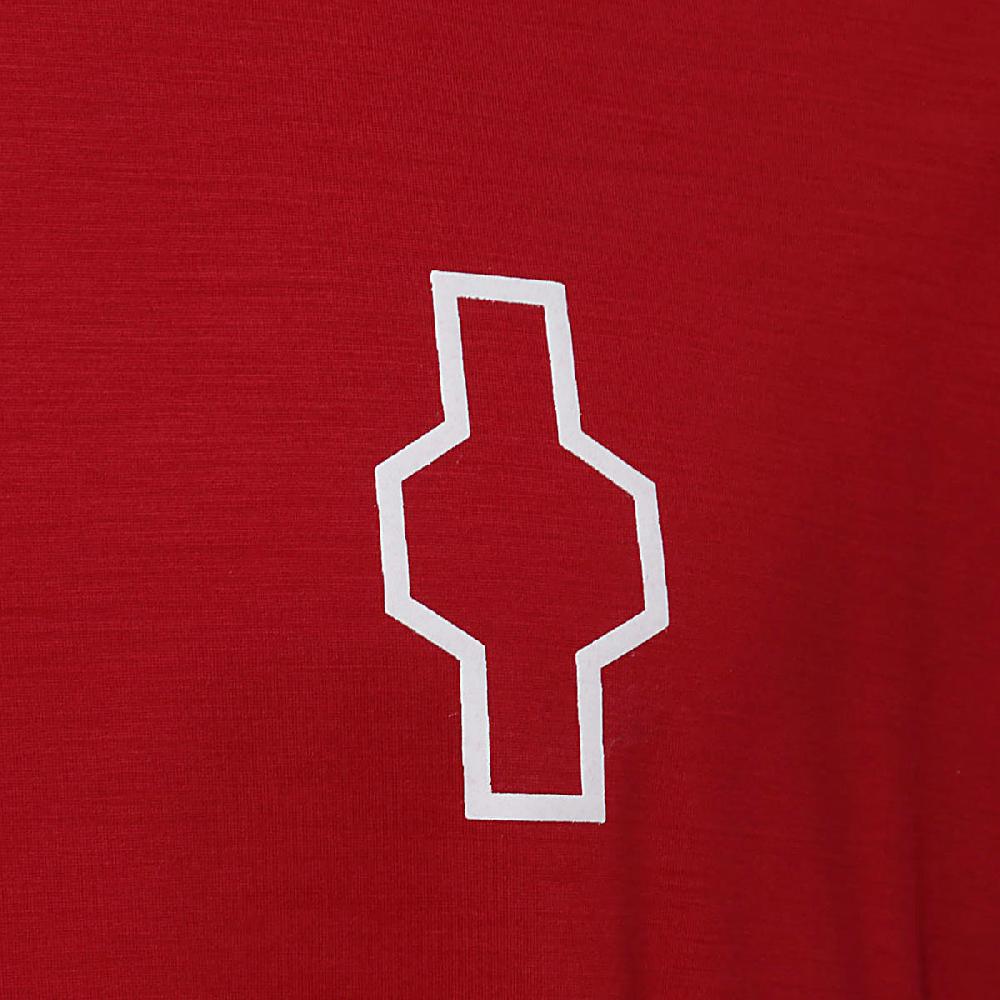 Stories Milano T-SHIRT 100% ZQ MERINO WOOL – RED Saldi Di Fabbrica