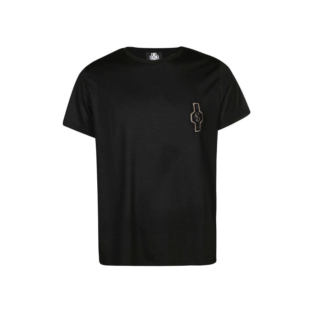 Stories Milano T-SHIRT REGULAR + PATCH – BLACK