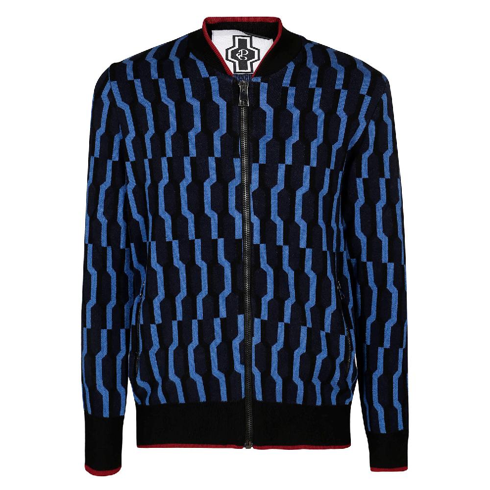 Stories Milano BOMBER ZIP – MONOGRAM OBSESSION – OCEAN