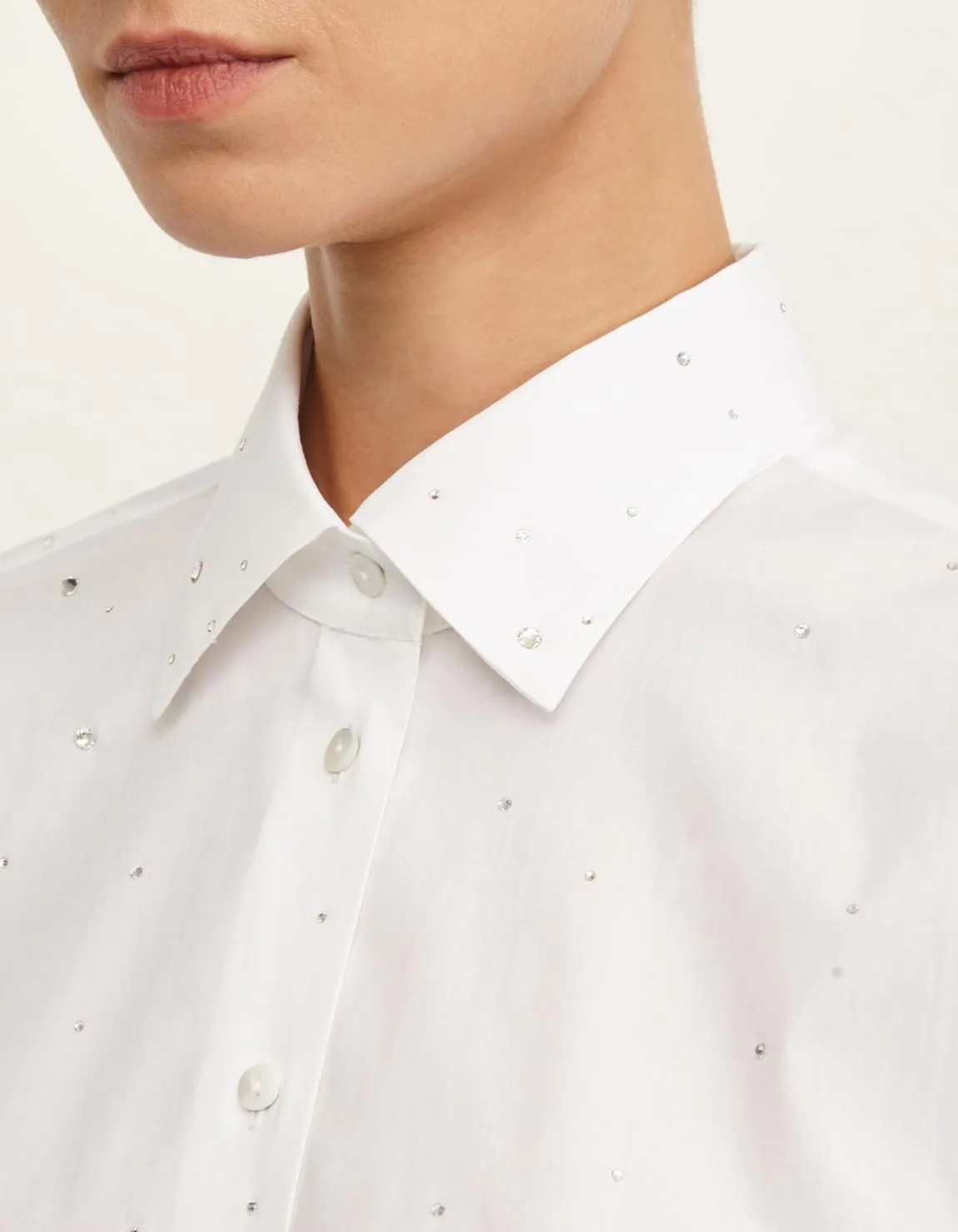 Xacus Camicia Bianco Cotone Tinta Unita Online