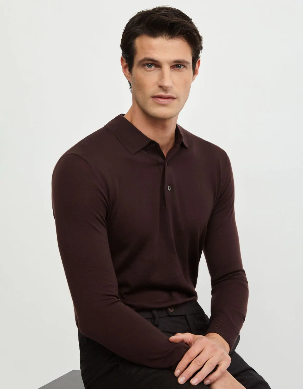 Xacus Maglia Marrone Filato lana merino finezza 18 Soddisfazione Garantita