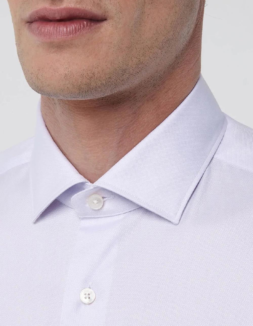 Xacus Camicia Collo francese piccolo Tinta Unita Oxford Lilla Offerta settimanale