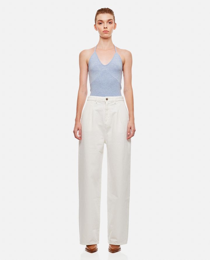 Loulou Studio PANTALONI IN DENIM A GAMBA LARGA Offerta temporanea