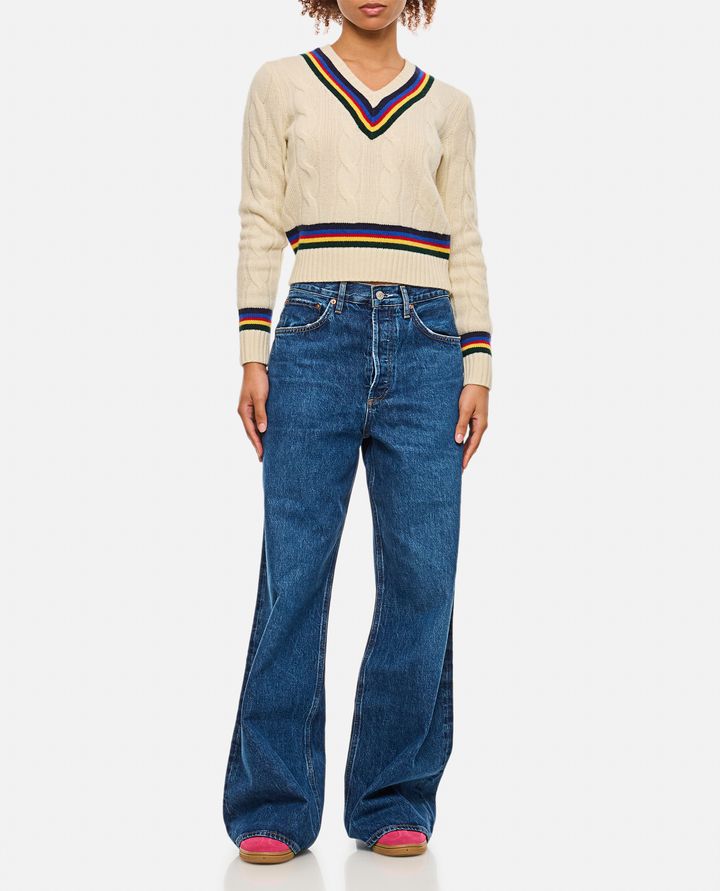 Polo Ralph Lauren MAGLIA A V CON TRECCE Fino Al -60%