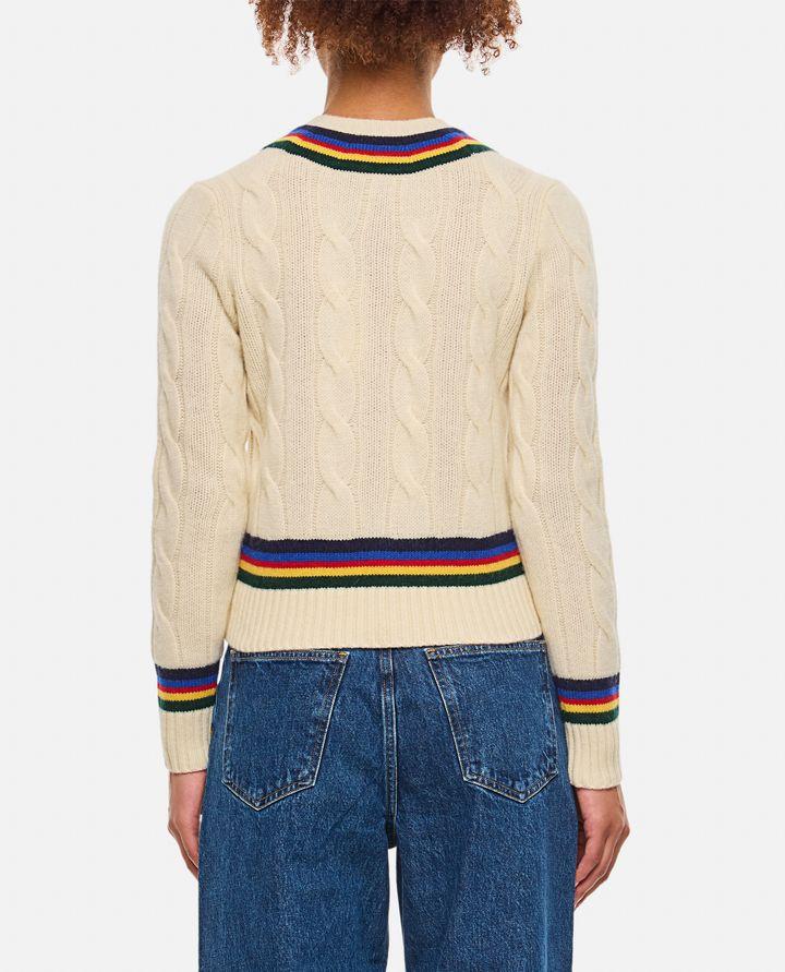 Polo Ralph Lauren MAGLIA A V CON TRECCE Fino Al -60%