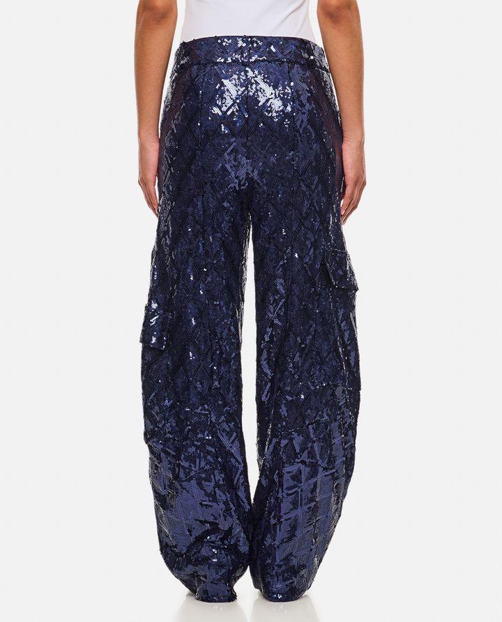 Rotate Birger Christensen PANTALONI CARGO CON PAILLETTES Economico