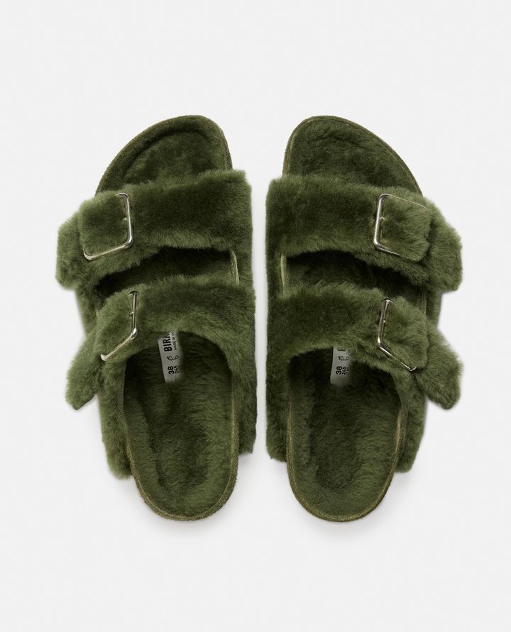 Birkenstock 1774 SANDALI ARIZONA SHEARLING BIG BUCKLE VERDI DA DONNA BIRKENSTOCK 1774 2025