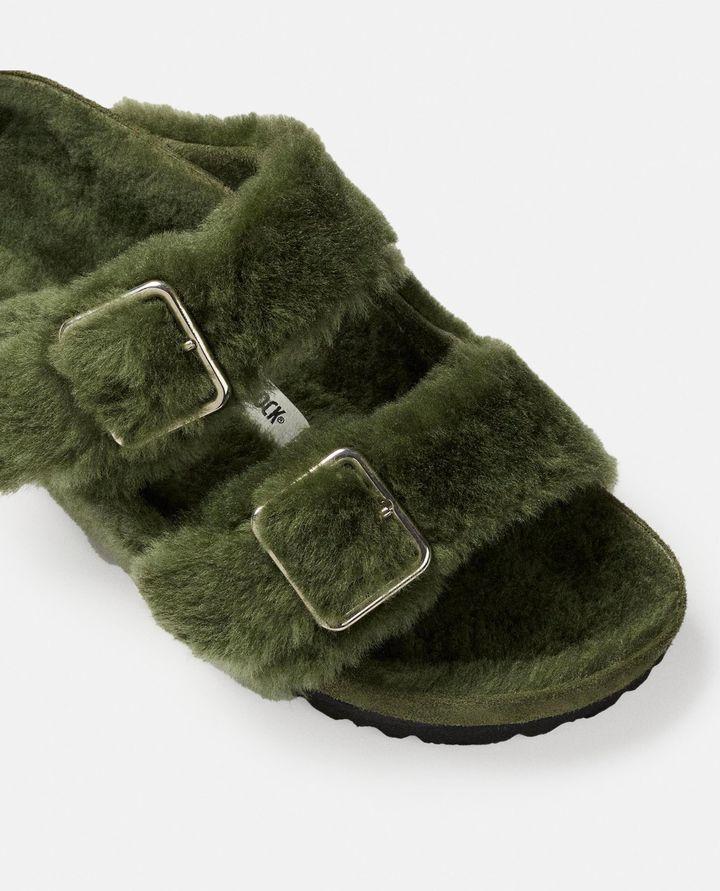 Birkenstock 1774 SANDALI ARIZONA SHEARLING BIG BUCKLE VERDI DA DONNA BIRKENSTOCK 1774 2025