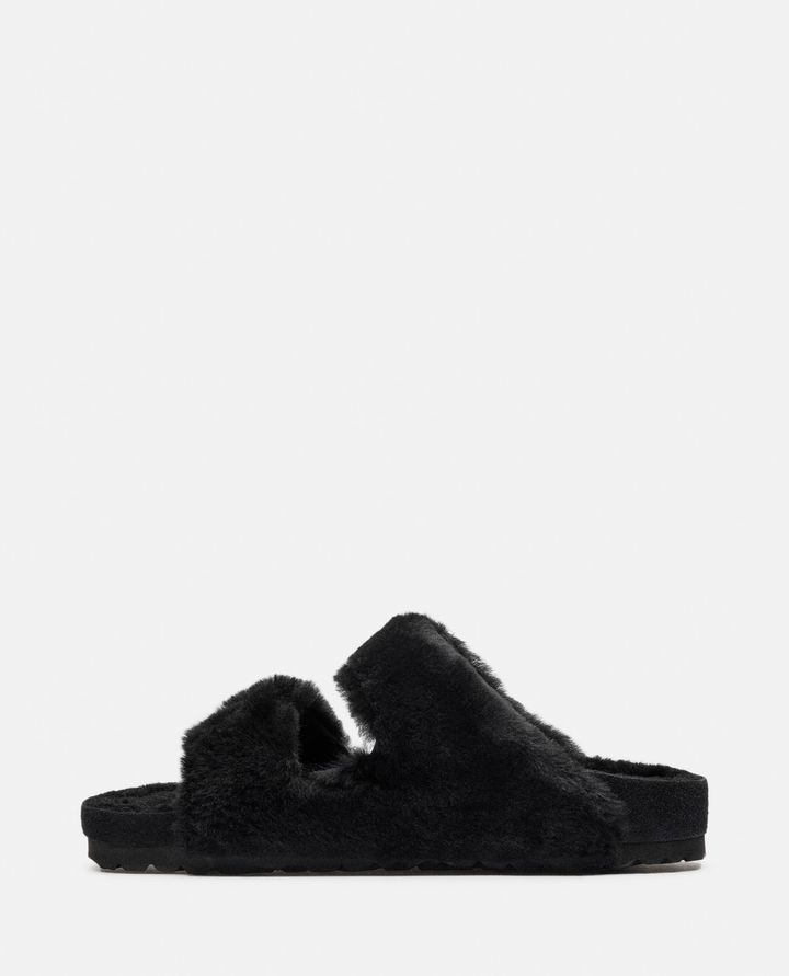 Birkenstock 1774 SANDALI ARIZONA SHEARLING BIG BUCKLE NERI DA DONNA BIRKENSTOCK 1774 Nuovo