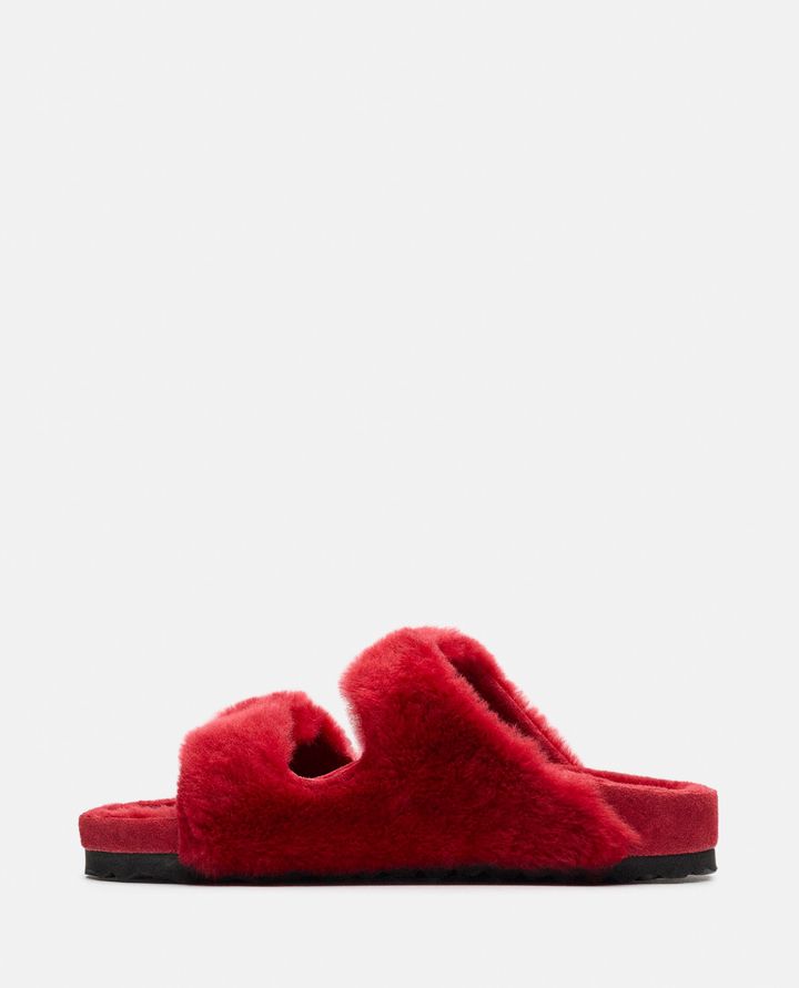 Birkenstock 1774 SANDALI ARIZONA SHEARLING BIG BUCKLE ROSSI DA DONNA - BIRKENSTOCK 1774 Qualità