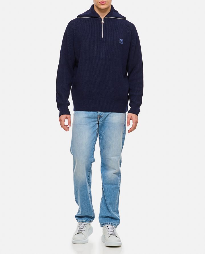 Maison Kitsuné MAGLIONE CON PATCH VOLPE Offerta migliore