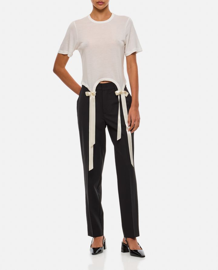 Simone Rocha T-SHIRT CON FIOCCHI Vendite Flash
