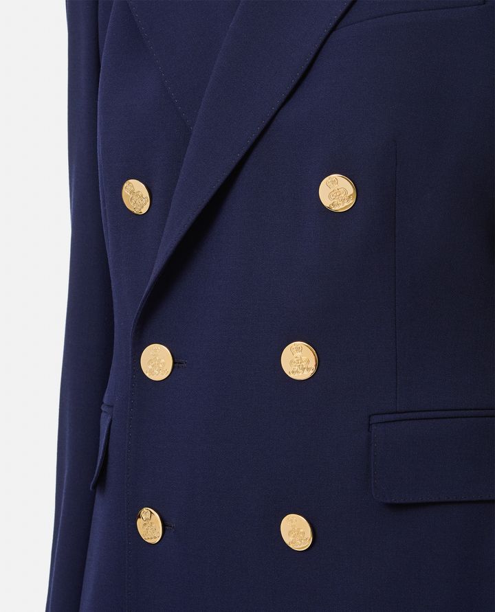 Ralph Lauren Collection GIACCA DOPPIOPETTO IN GABARDINA DI LANA CAMDEN Nuova