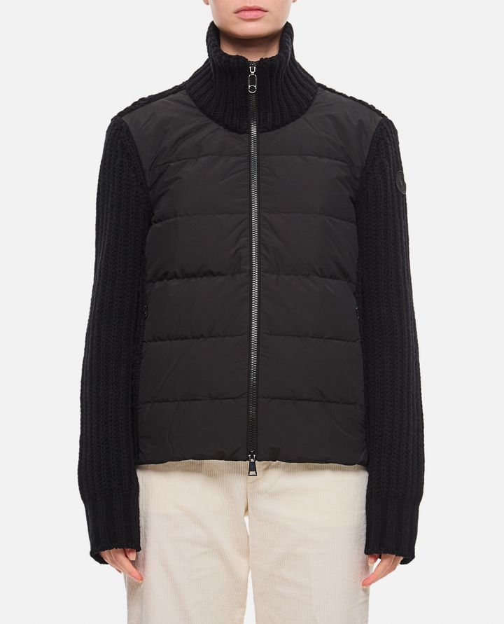 Moncler GIACCA CON MANICHE IN MAGLIA Offerta speciale