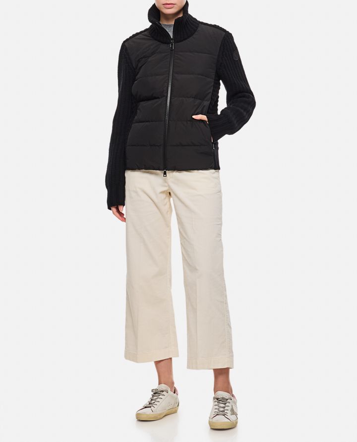 Moncler GIACCA CON MANICHE IN MAGLIA Offerta speciale