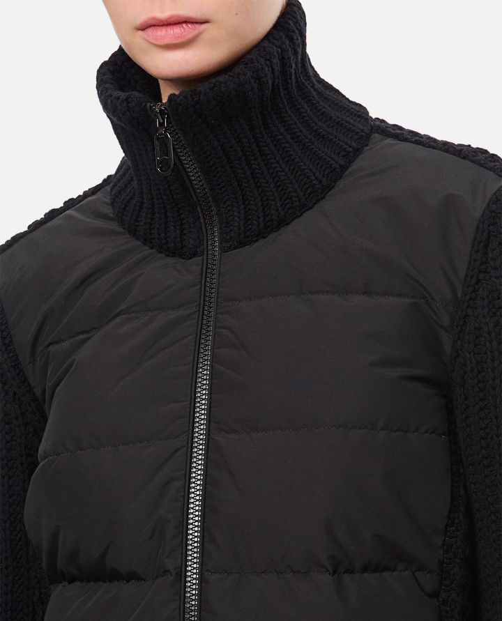 Moncler GIACCA CON MANICHE IN MAGLIA Offerta speciale