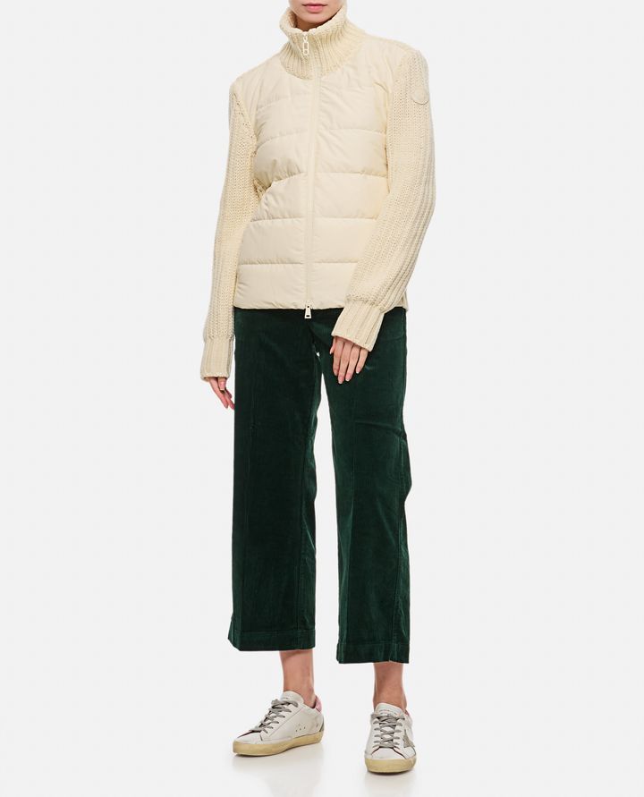 Moncler GIACCA CON MANICHE IN MAGLIA Comprare a buon mercato