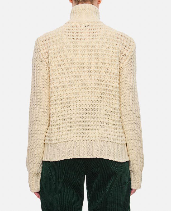 Moncler GIACCA CON MANICHE IN MAGLIA Comprare a buon mercato
