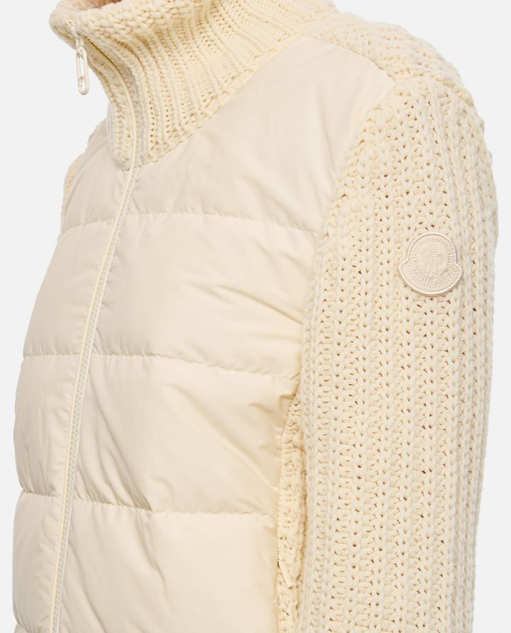 Moncler GIACCA CON MANICHE IN MAGLIA Comprare a buon mercato