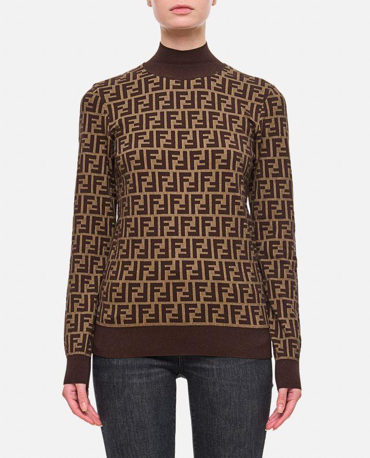 Fendi MAGLIA GIROCOLLO LOGO FF Vendite stagionali